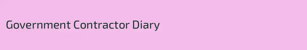 Government Contractor Diary